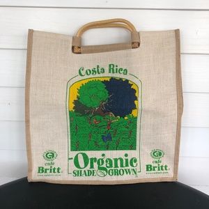 NWOT natural woven Cost Rica farmers market bag